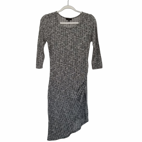 Love J Asymmetric Ribbed Bodycon Dress Size Large - Picture 1 of 5